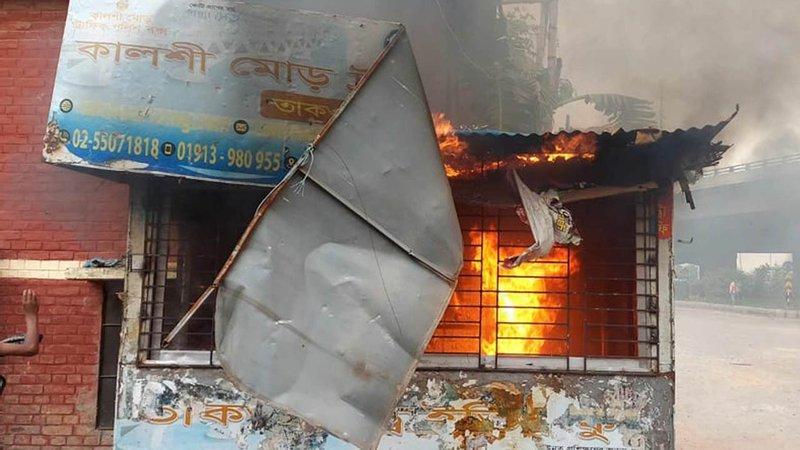 Police box set to fire in Kalshi, 1 injured