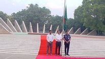 The ceremony of Mujibnagar Day started with the hoisting of the national flag