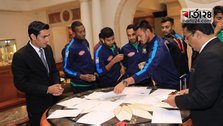 Bangladesh Team reaches Rajkot from Delhi