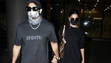 Deepika arrives back in Mumbai with husband