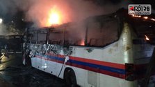 Student killed under wheel, bus set on fire at Rampura