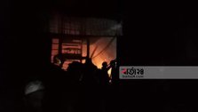 Fire in a polythene factory in old Dhaka
