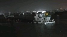 Fertilizer loaded ship capsizes in Karnaphuli river