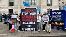 UK: Protest staged outside Chinese embassy to commemorate 14th anniversary of Urumqi Massacre