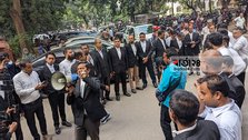 Supreme Court lawyers demonstrate in support of blockade