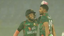 Shanta's century and Mushfiqur fifty gave Bangladesh a great win