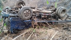 6 workers killed, 8 injured when a truck fell into a ditch in Rangamati