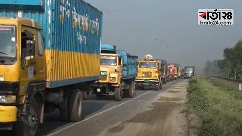 17km traffic jam on Dhaka-Tangail highway