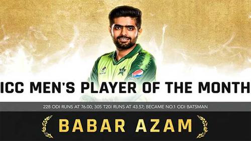 Babar Azam voted ICC player of the month for April