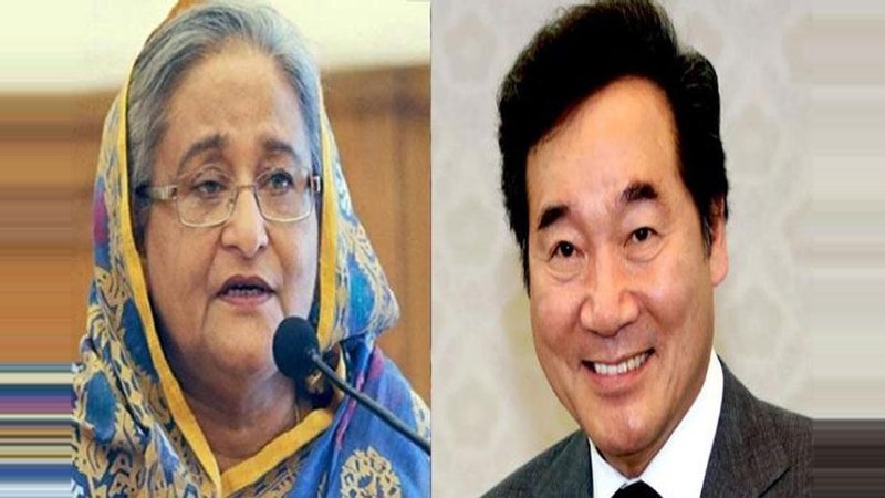 Prime Minister Sheikh Hasina and South Korea Prime Minister Lee Nak-yon./Photo: Collected.