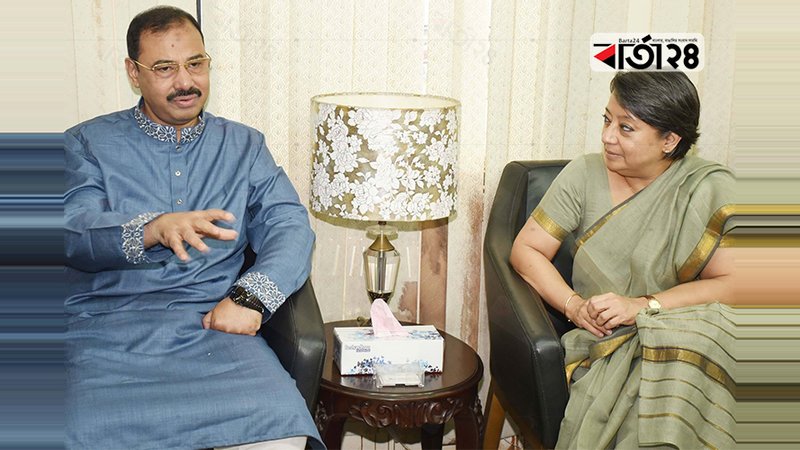 Indian High Commissioner Riva Ganguly Das met CCC Mayor AJM Nasiruddin