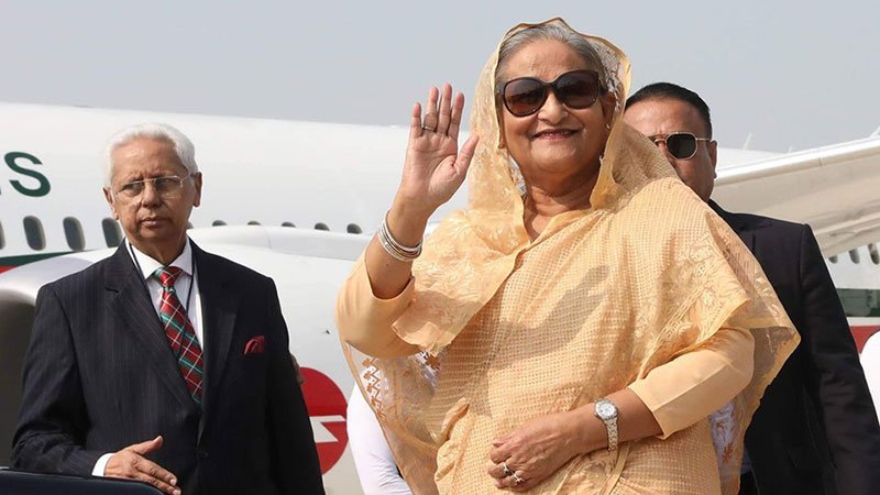 PM Hasina reaches Delhi