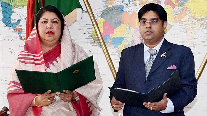 Saad Ershad takes oath as MP,  Photo: Collected