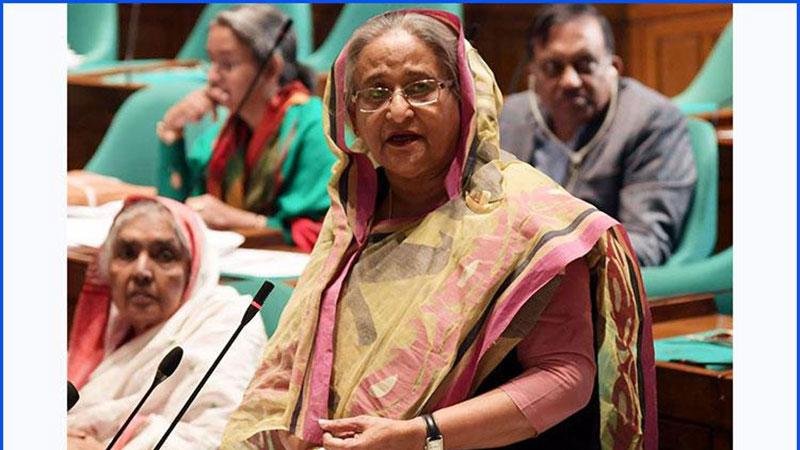 Prime Minister Sheikh Hasina in Parliament, photo: collected