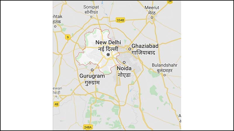 Map of Delhi, Photo: Collected