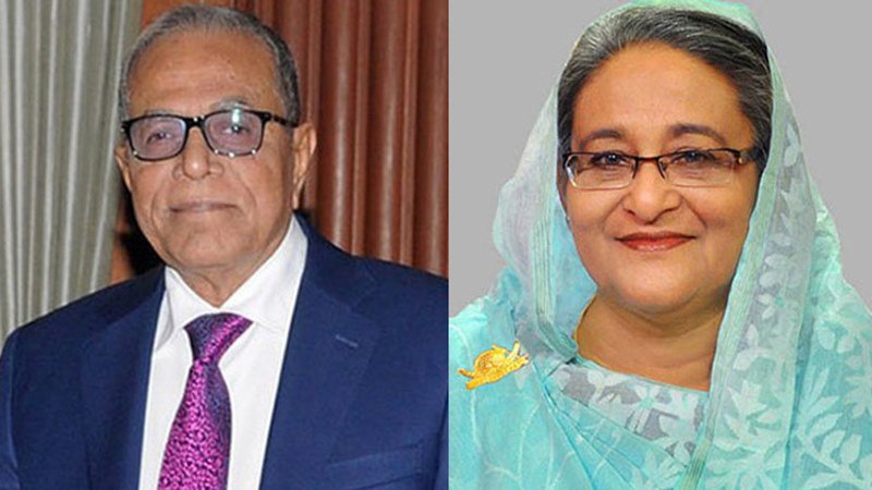 President Abdul Hamid and Prime Minister Sheikh Hasina, Photo: Collected