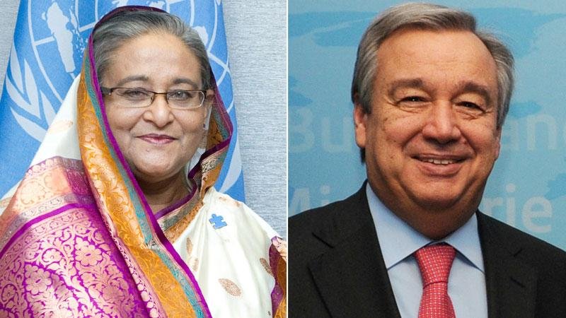 PM Sheikh Hasina & UN Secretary-General Antonio Guterres